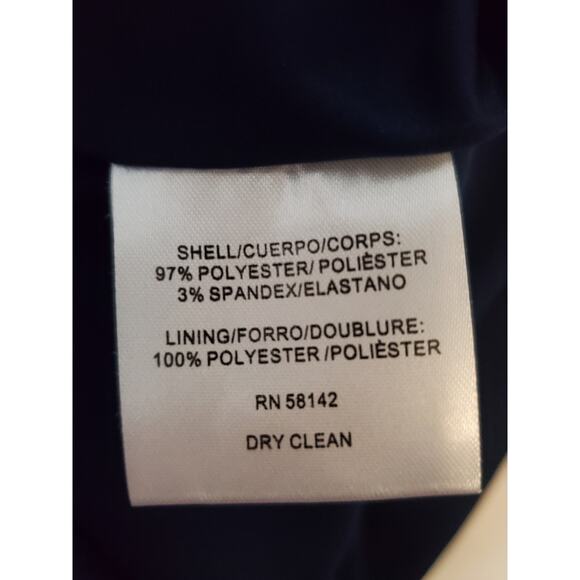 Gal Meets Glam Navy Bella Dress Women's Size‎ 6 - Picture 5 of 7